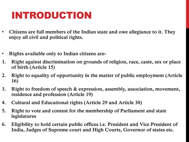 Citizenship rules in india | PPTX