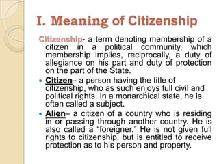Citizenship & suffrage