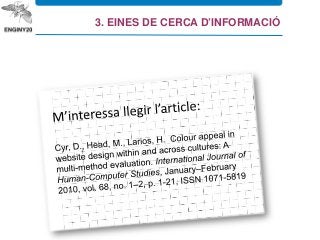 3. EINES DE CERCA D’INFORMACIÓ
 