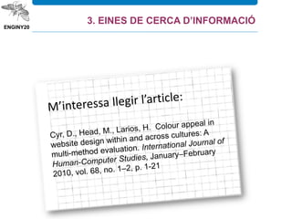 3. EINES DE CERCA D’INFORMACIÓ
 
