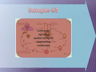 Sample #3coherencesignalingspatial contiguitysegmentingmultimedia