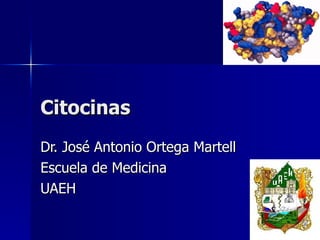 Citocinas Dr. José Antonio Ortega Martell Escuela de Medicina UAEH 