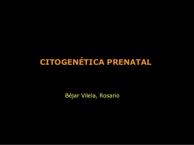 Citogenetica Prenatal
