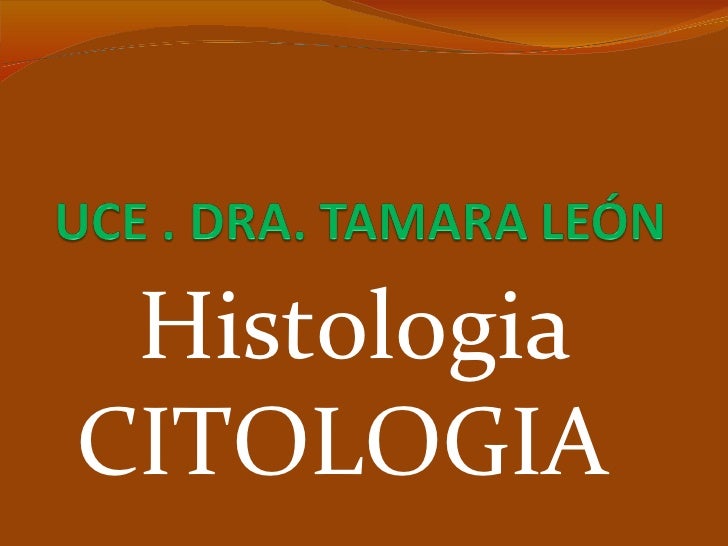 Citologia histologia