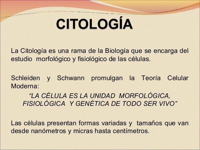 Citología e Histología
