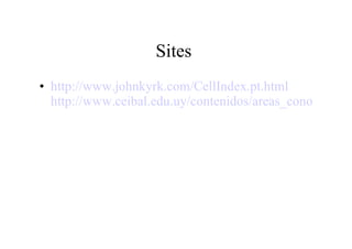 Sites  http://www.johnkyrk.com/CellIndex.pt.html   http://www.ceibal.edu.uy/contenidos/areas_conocimiento/cs_naturales/biologia081015_celulavegetal/juegos.html 