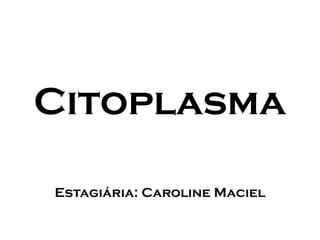 Citoplasma

Estagiária: Caroline Maciel
 