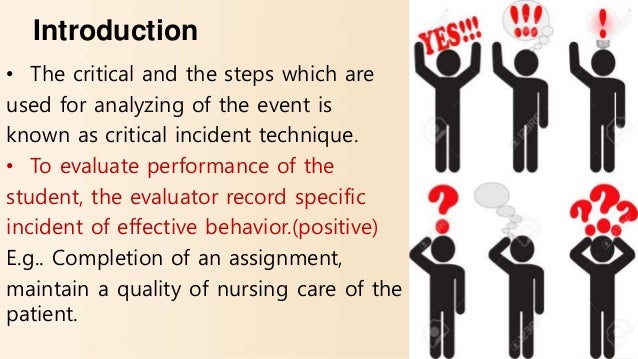 examples of critical incident assignments in nursing