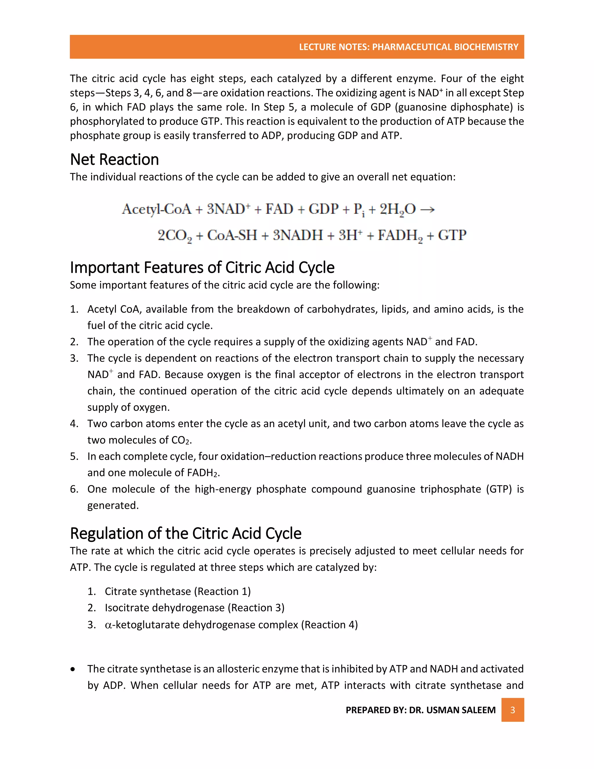 Citric acid cycle (2) | PDF