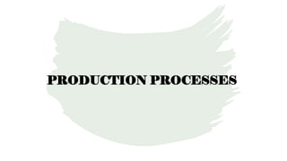 PRODUCTION PROCESSES
 