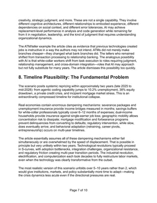 Critical Review of The 2028 Global Intelligence Crisis Scenario | PDF