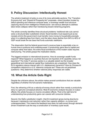 Critical Review of The 2028 Global Intelligence Crisis Scenario | PDF