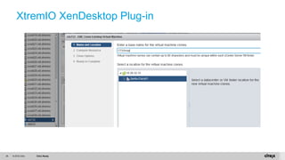 © 2015 Citrix. Citrix Ready36
XtremIO XenDesktop Plug-in
 