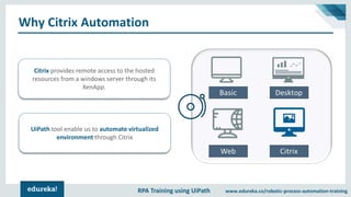 UiPath Citrix Automation | Image and Text Automation in UiPath | UiPath ...