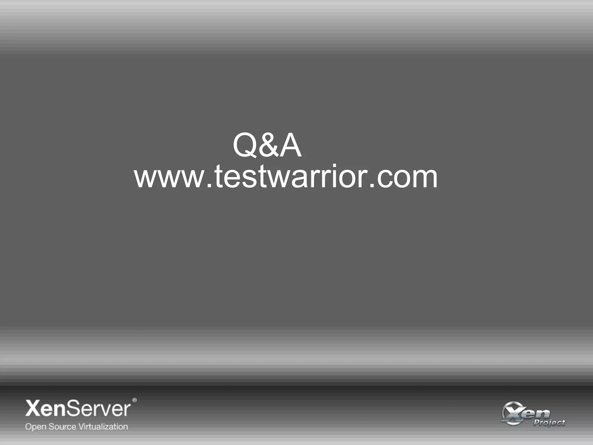 Q&A
www.testwarrior.com
 