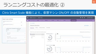 Citrix Smart Scale 機能により、仮想マシン ON/OFF の自動管理を実現
 