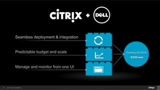 © 2014 Citrix. Confidential.27
Coming 2H 2014
~$250/user
 