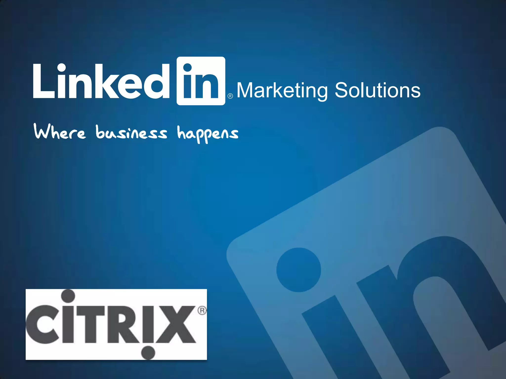Marketing Solutions
 