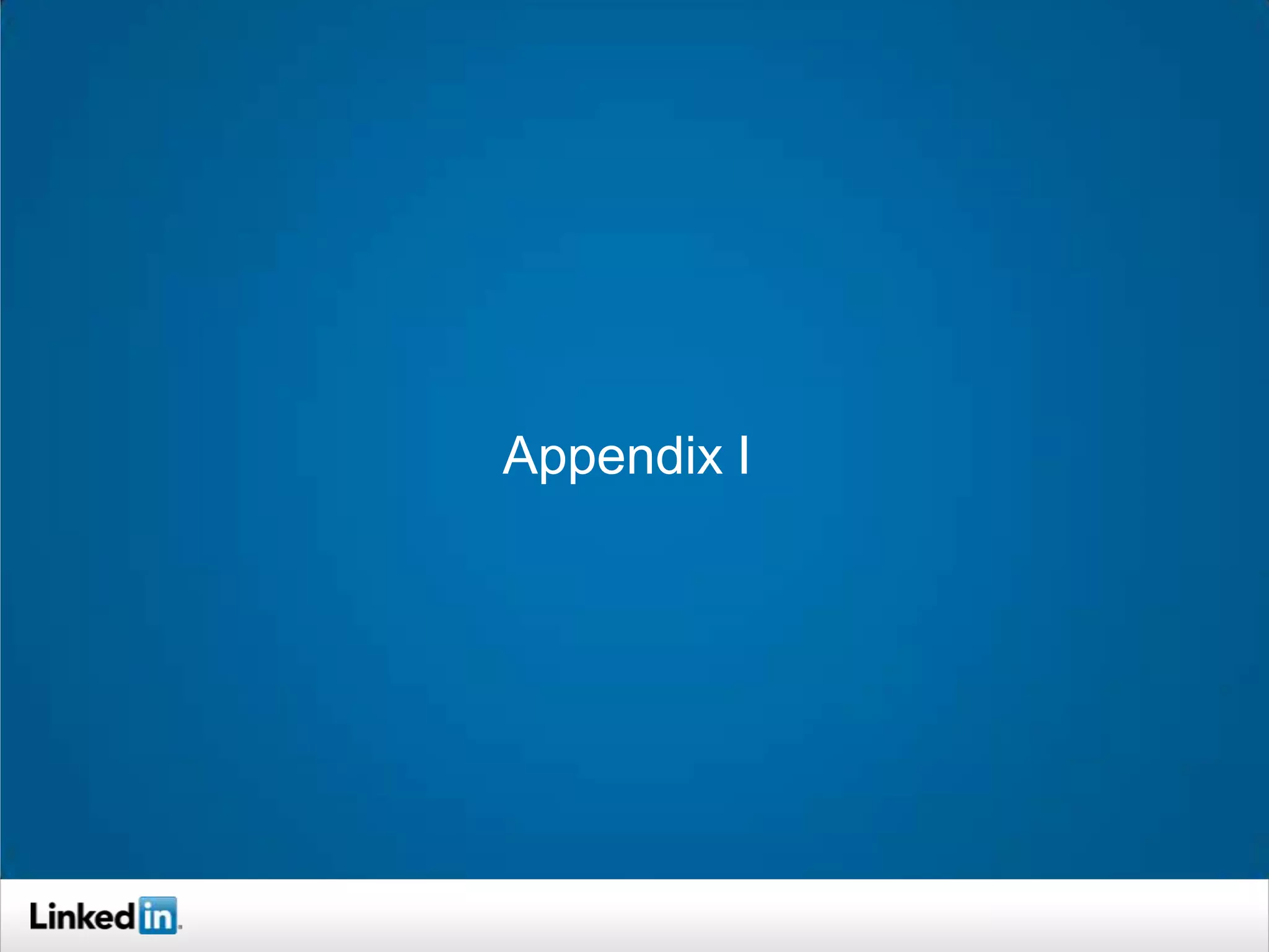 Appendix I
 