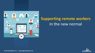 © eG Innovations, Inc. | www.eginnovations.com
Supporting remote workers
In the new normal
 