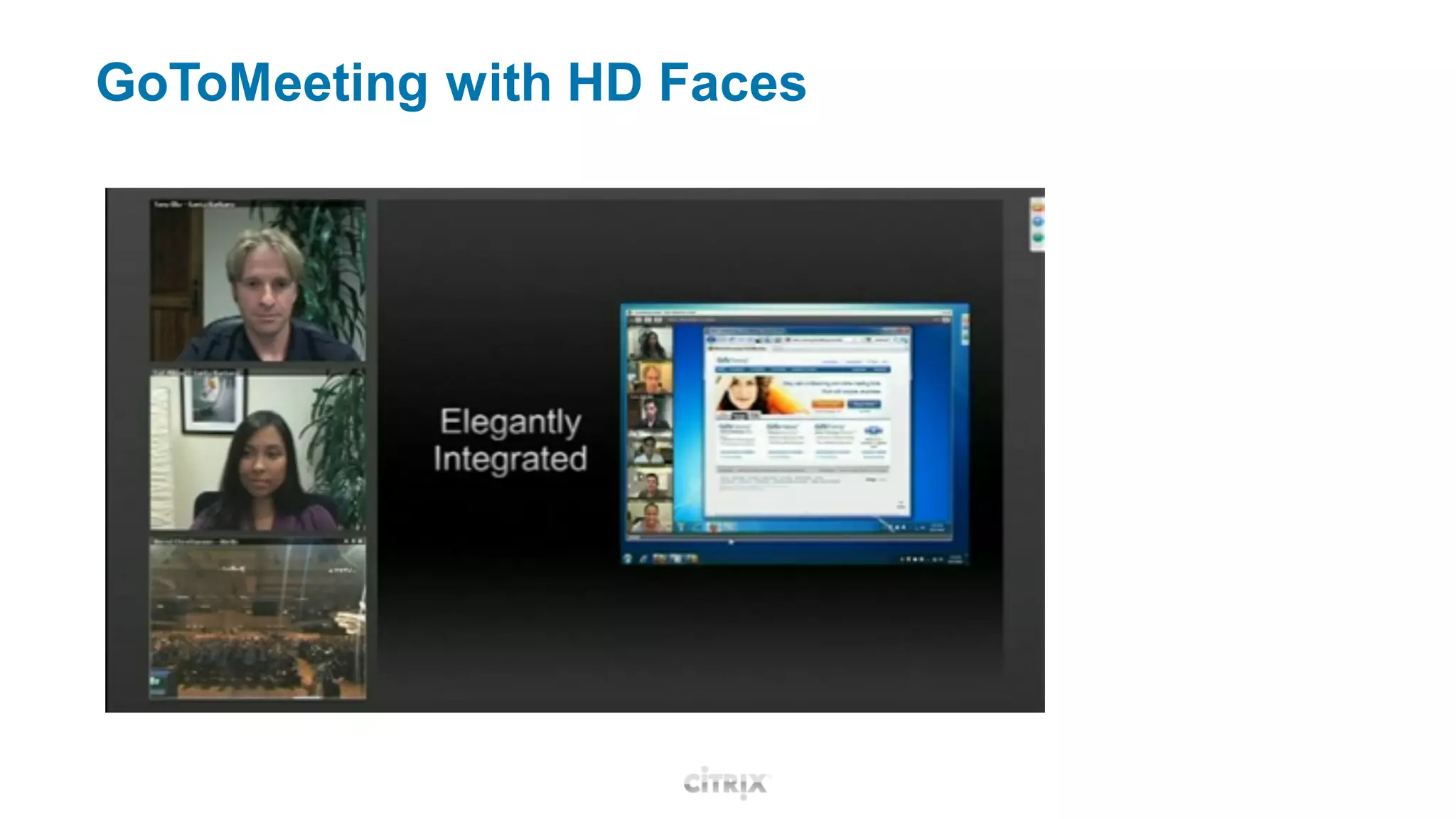 GoToMeeting with HD Faces
 