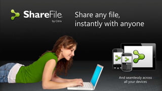 Share any file,
            instantly with anyone
by Citrix




                         And seamlessly across
                           all your devices
 