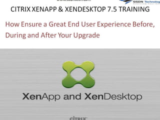 Citrix xenapp & xendesktop 7.5 training