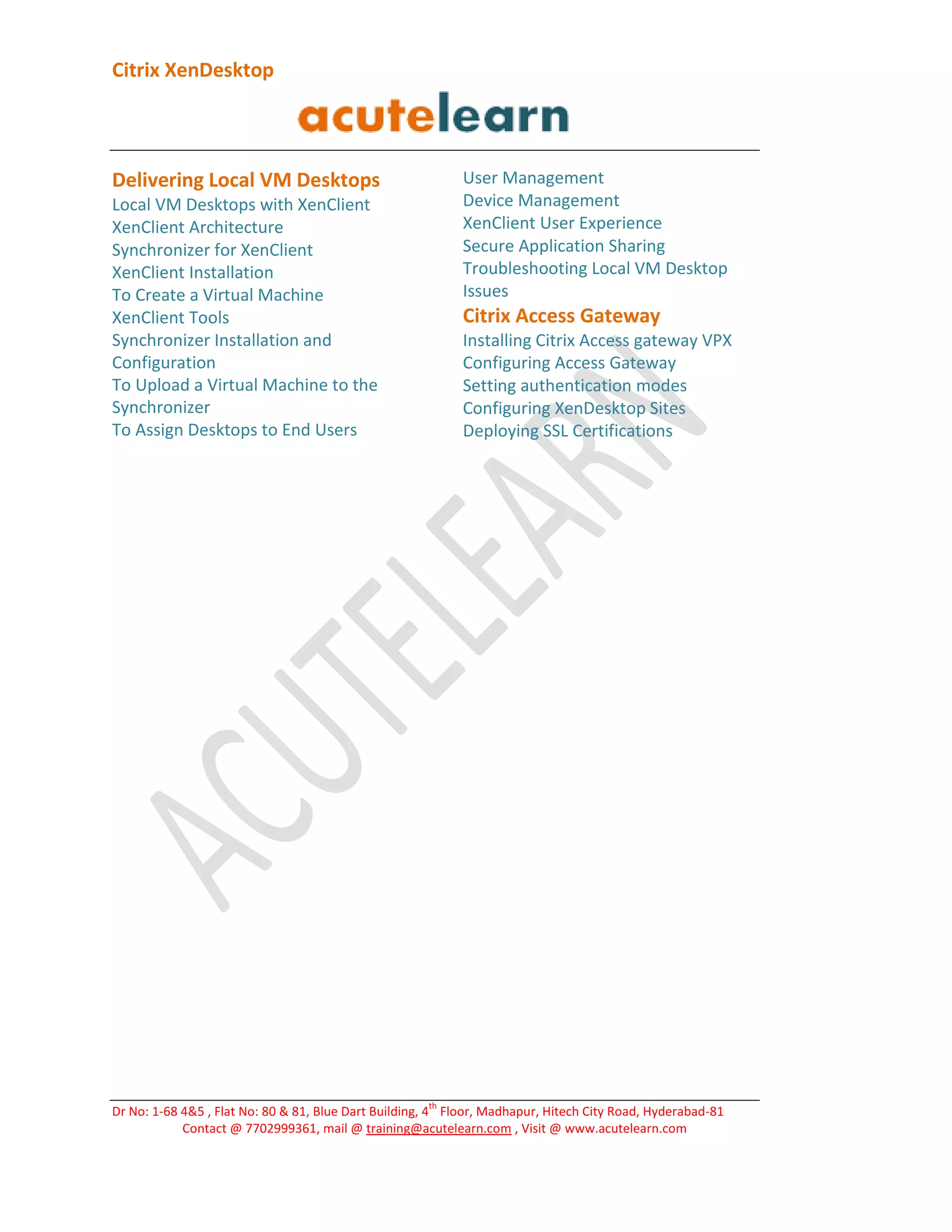 Citrix xen desktop | PDF