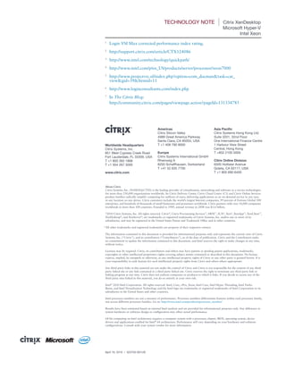 Xen Server And Citrix Essentials Technical Presentation