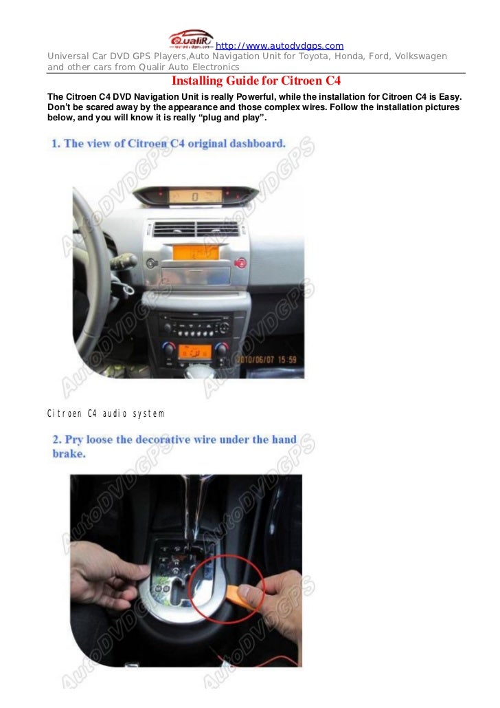 Installing Guide for Citroen C4