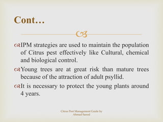 Citrus pest management guide