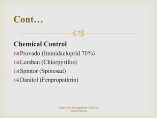 Citrus pest management guide
