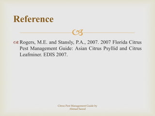 Citrus pest management guide