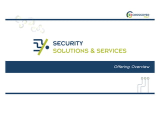 SECURITY
SOLUTIONS & SERVICES

                Offering Overview
 