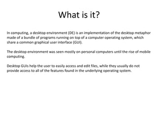 desktop interface | PPT