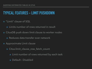 Querying Distributed Tables in Citus | PDF