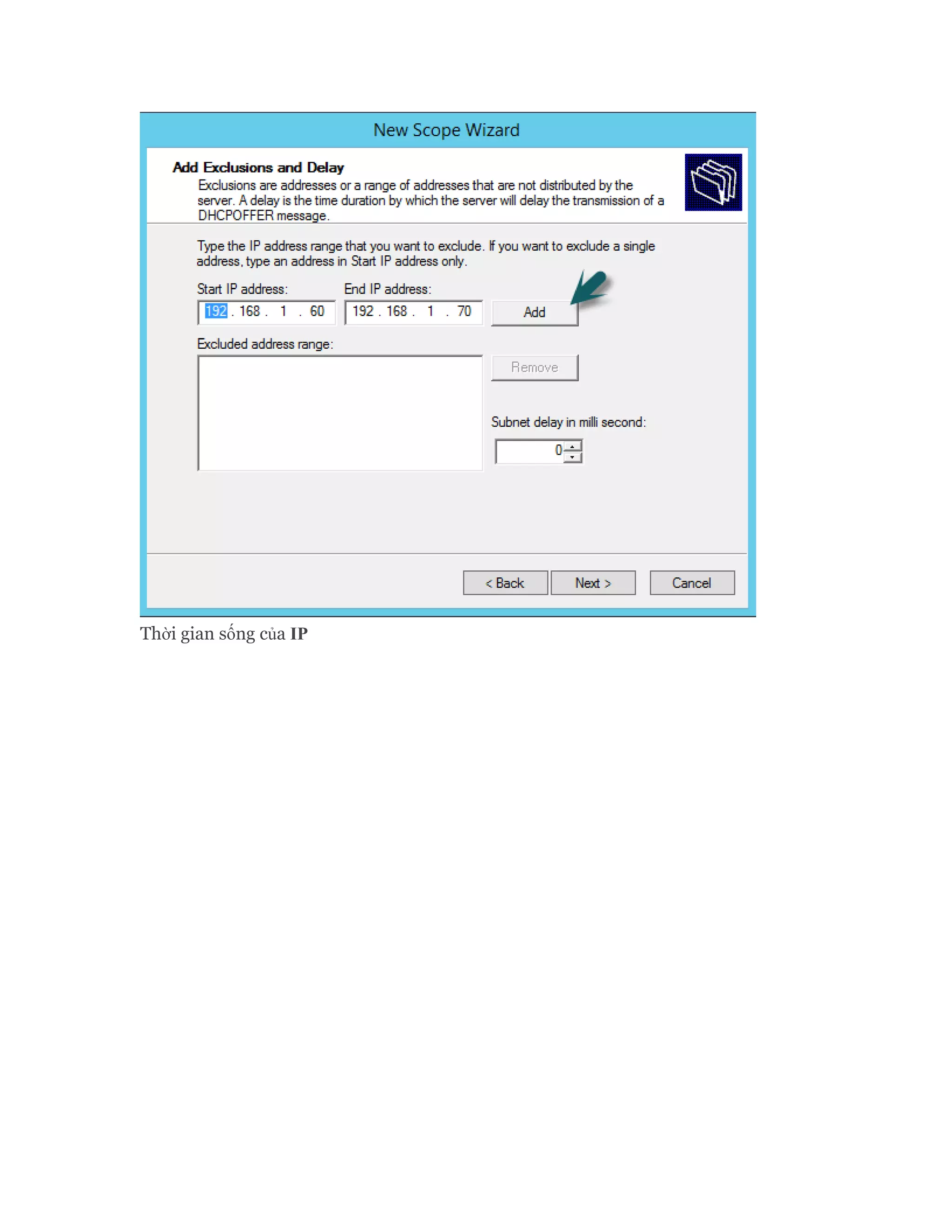 Thời gian sống của IP
 
