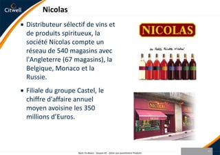 Représentation géographique des gains transportSimulation de déploiement de la gamme incontournable sur 5 sites majeursBack-To-Basics - Session #1 - Gérer son assortiment Produits39