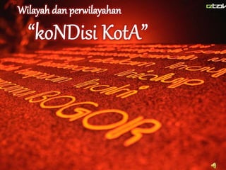 Geografi : Kota