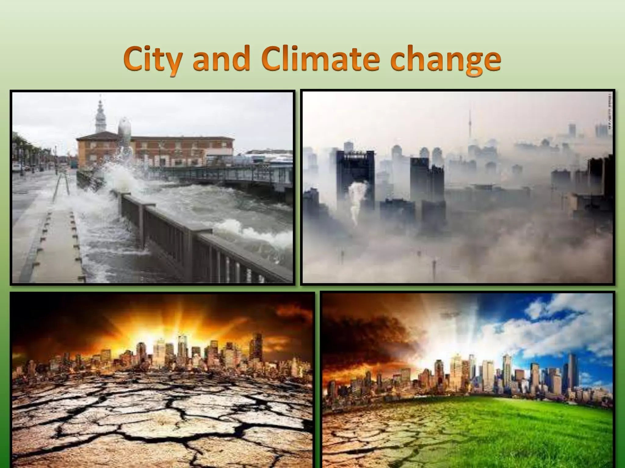 City and cliamte change | PPT