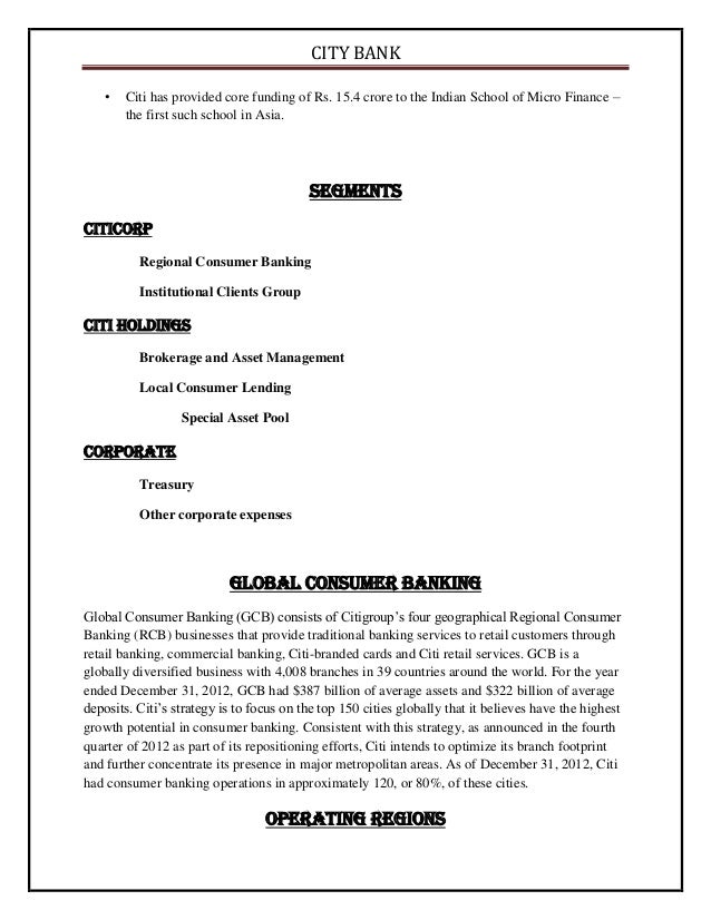 Citigroup employee stock options