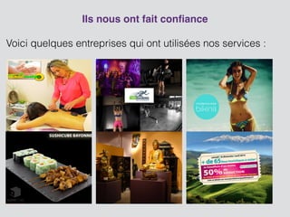 Ils nous ont fait conﬁance!
!
Voici quelques entreprises qui ont utilisées nos services :
!
!
 
!
 