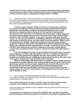 City council candidate questionnaire Kevin Blackburn - D2 | PDF | Civic ...