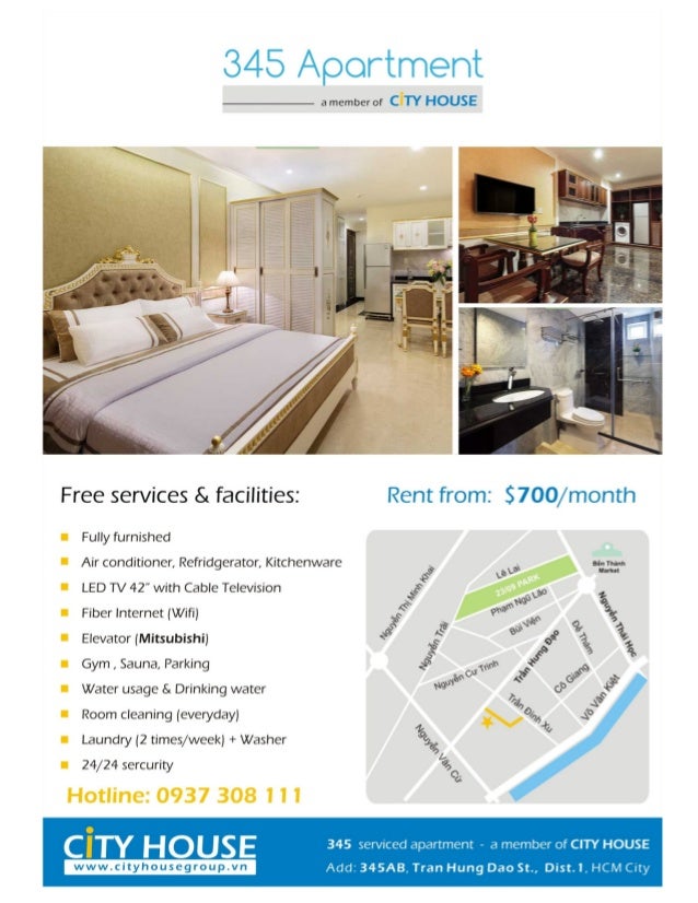 City House 345 Serviced Apartment Tran Hung Dao St Dist - 