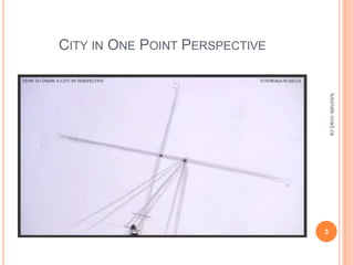 CITY IN ONE POINT PERSPECTIVE




                                    tutorials.vcad.ca
                                3
 