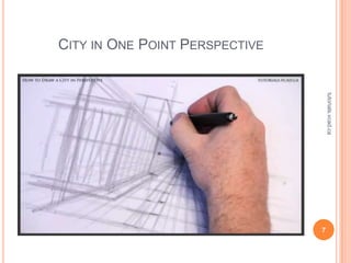 CITY IN ONE POINT PERSPECTIVE




                                    tutorials.vcad.ca
                                7
 