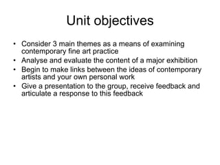 Unit objectives ,[object Object],[object Object],[object Object],[object Object]