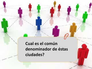Cual es el común denominador de éstas ciudades?
