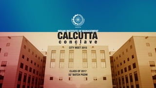 IIM Calcutta City Meets Presentation
