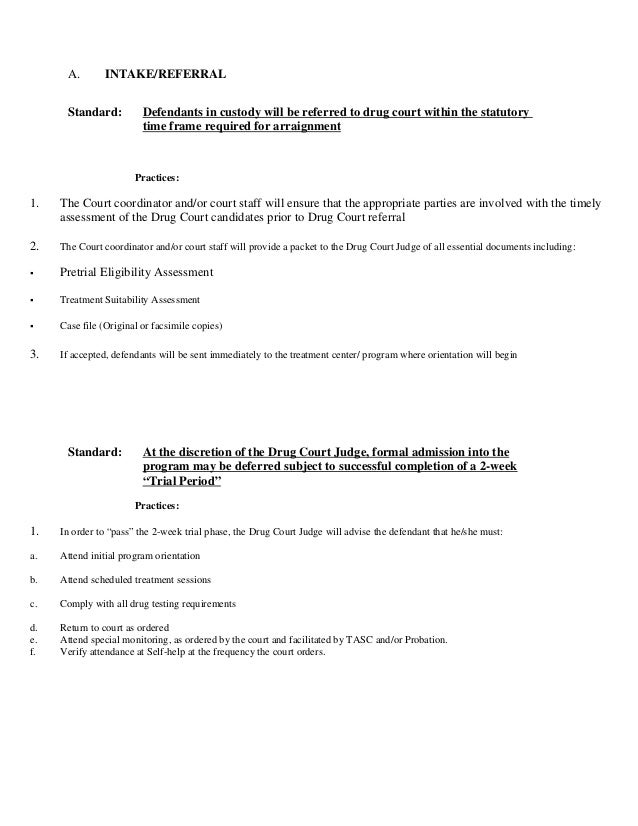 City Of Lackawanna Drug Court Policy And Procedure Manual